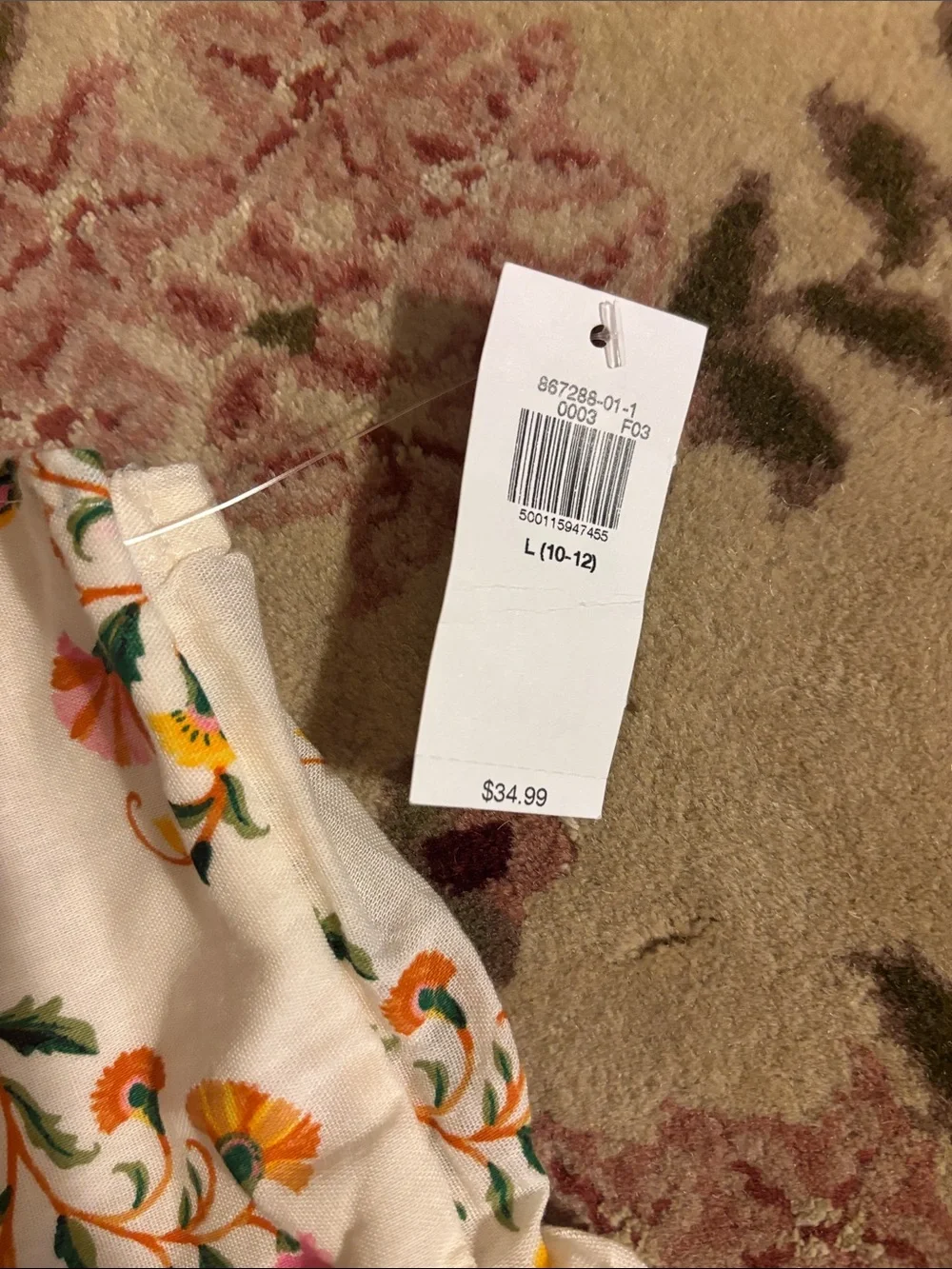 Old Navy Cream Floral Tiered Sundress for Kids
